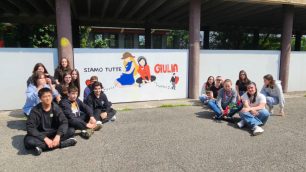 Desio istituto Fermi murales "In ricordo di Giulia"
