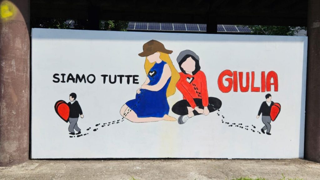 Desio istituto Fermi murales "In ricordo di Giulia"