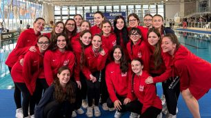 Seregno nuoto artistico gruppo juniores Ostia 2025