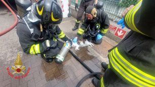 Incendio in via Como a Cesano Maderno