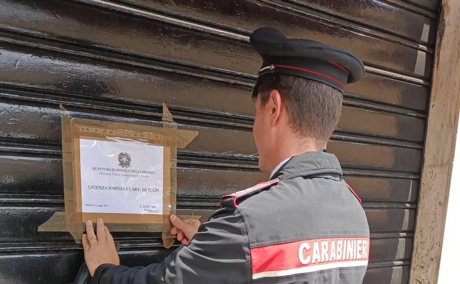 Sospensione della attività di un minimarket a Brugherio