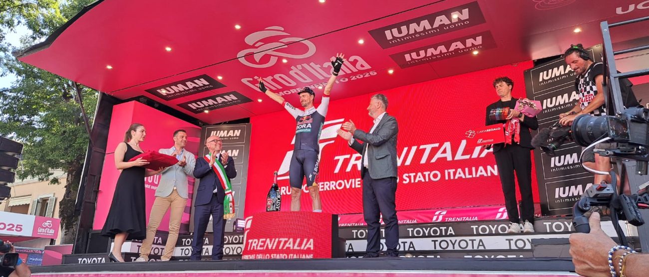 Giro d'Italia a Cesano Maderno, il vincitore Nico Denz