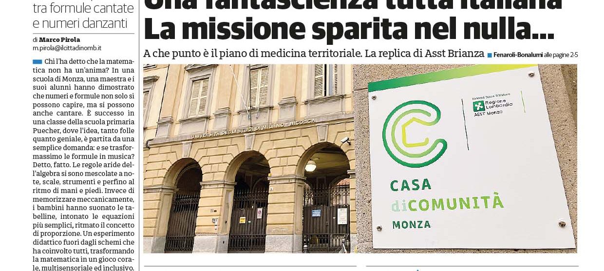 il Cittadino prima pagina Monza 8 maggio 2025