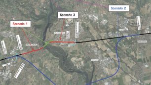 I tre scenari per il ponte sull'Adda