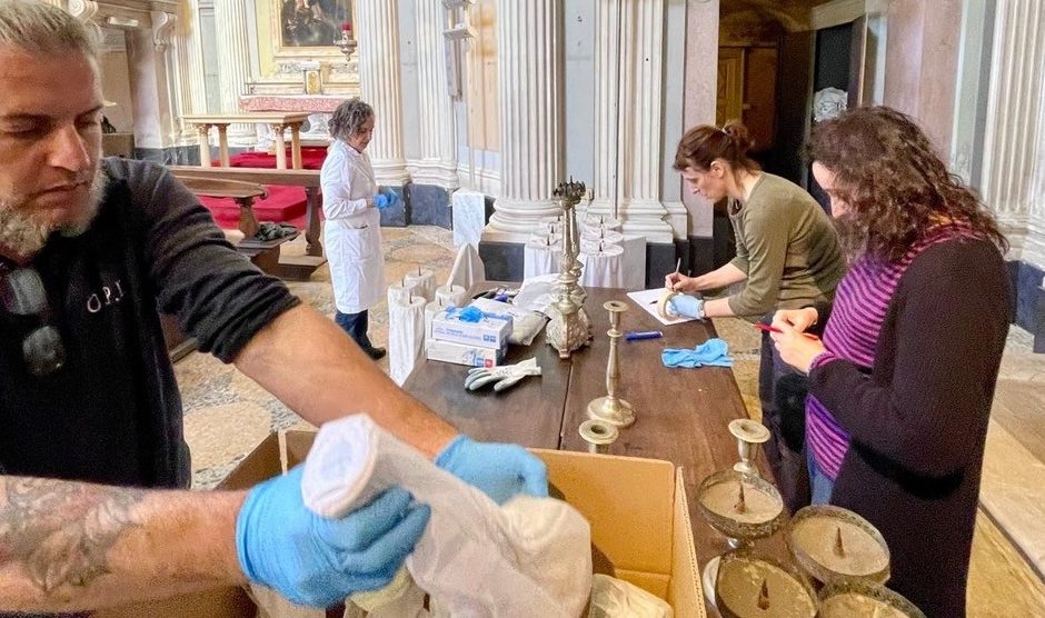 Cappella della VIlla reale di Monza, i lavori