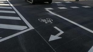Viabilità biciclette segnaletica