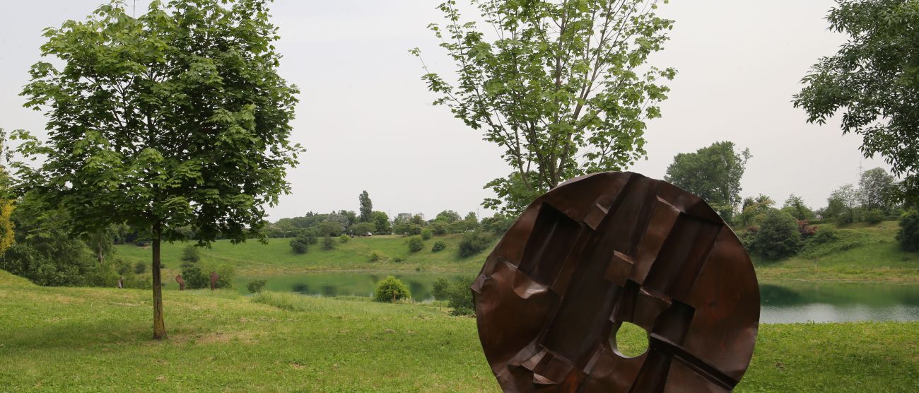 Un'opera di Claudio Borghi a Parco Increa di Brugherio nel 2024