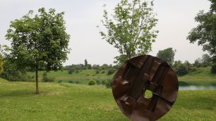 Un'opera di Claudio Borghi a Parco Increa di Brugherio nel 2024