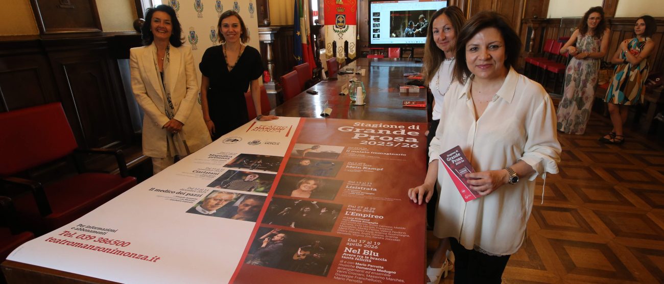 La presentazione della nuova stagione del teatro Manzoni di Monza