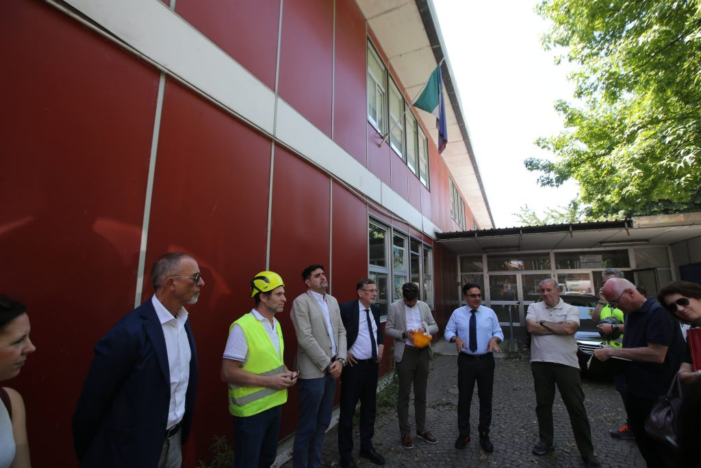 Monza sopralluogo cantiere scuola Bellani - foto Radaelli