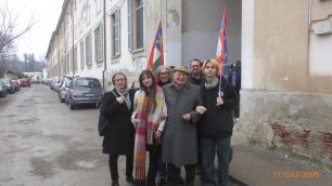 Al centro il partigiano Franco Rossi di Monza