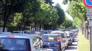 Monza viale Brianza traffico parco