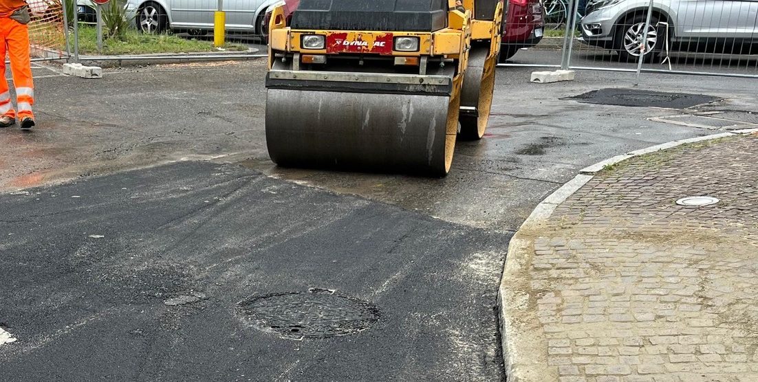 Monza lavori viale Sicilia