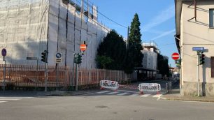 Agrate Brianza via Ferrario cantiere scuola