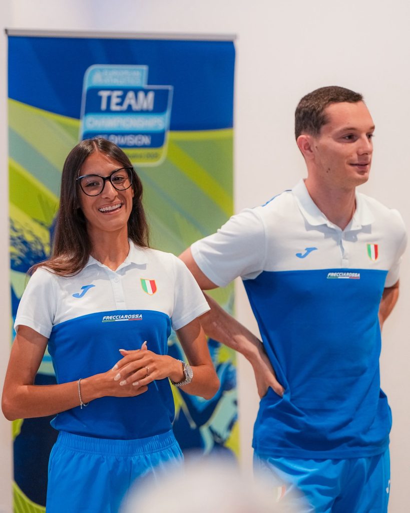 2025 Europei a squadre Atletica Italia i capitani Battocletti e Tortu - foto Francesca Grana/FIDAL