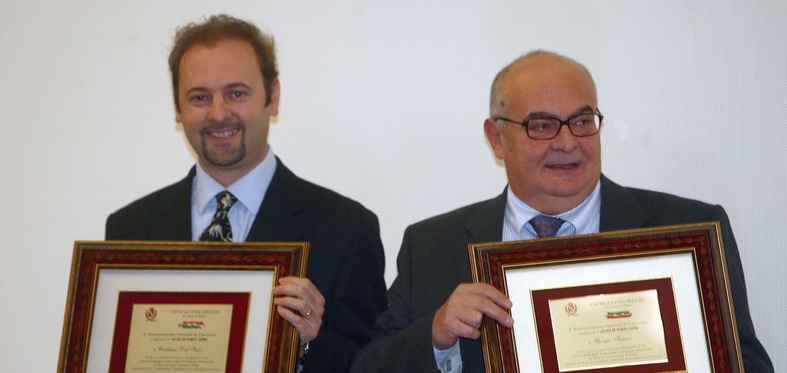 Cristiano Dal Sasso, a sinistra, con Giorgio Teruzzi