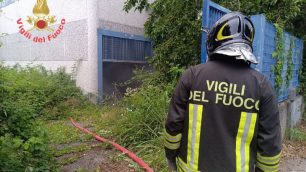Vigili del fuoco a Concorezzo