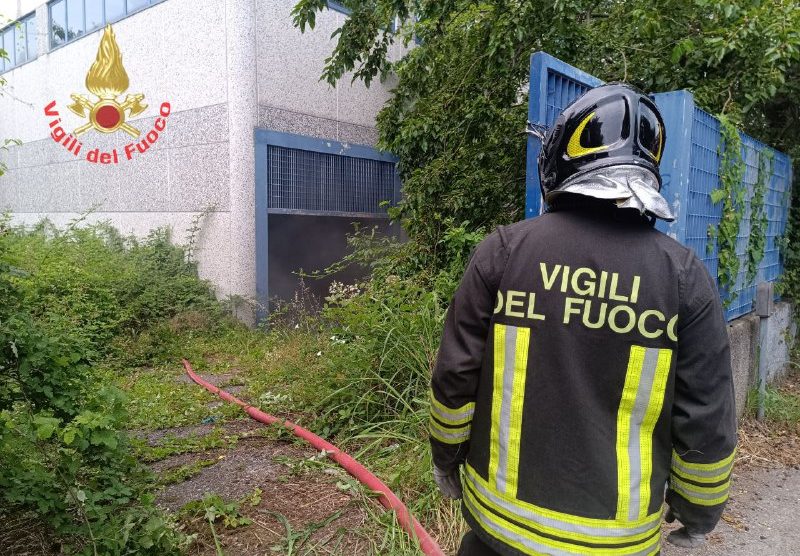 Vigili del fuoco a Concorezzo