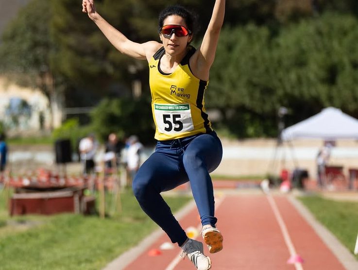 Monza Antonella Inga nel salto in lungo
