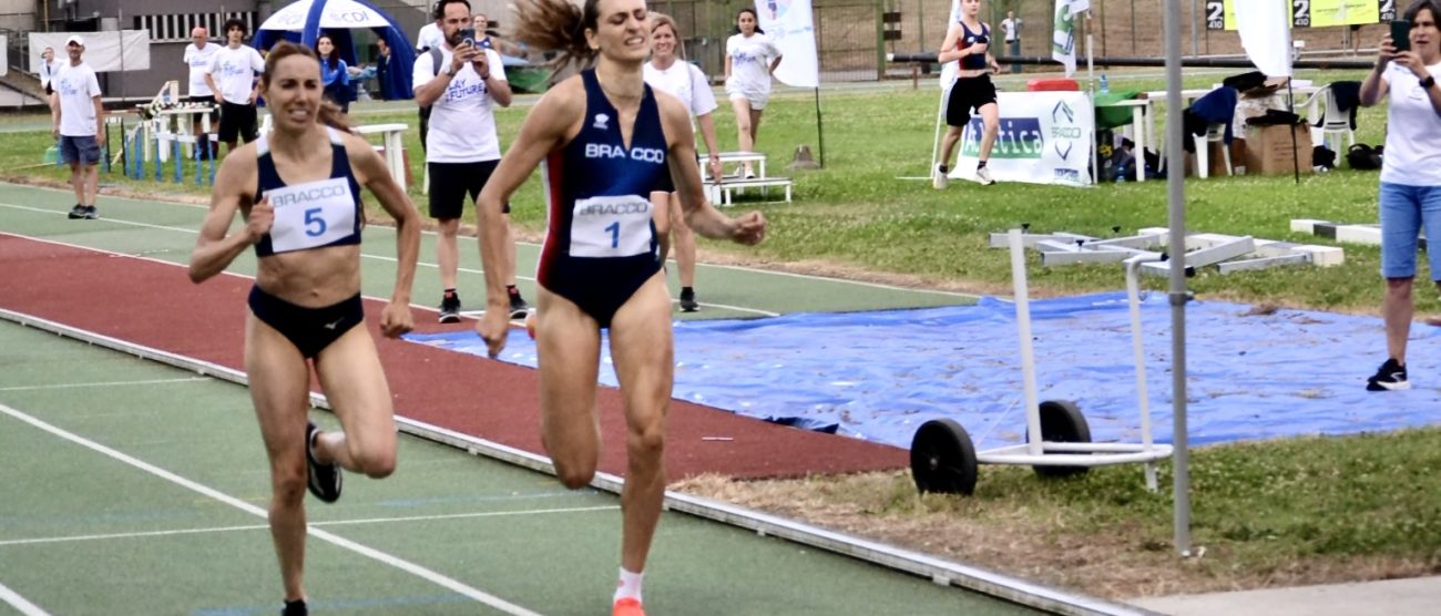 Atletica Troiani Serena a destra supera Laura Pellicoro - Besana Brianza 2025