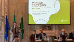 Regione Lombardia tour istituzionale a Monza Guidesi Fontana