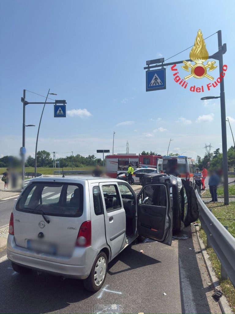 Incidente Lesmo - foto Vigili del fuoco