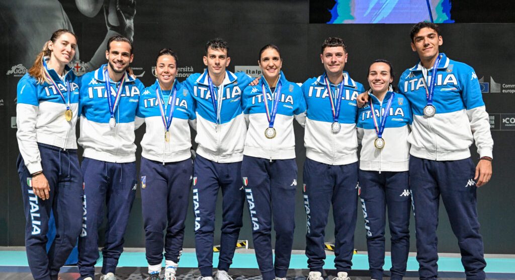 Italia fioretto campione europa Federscherma - Photo BizziTeam/Federscherma
