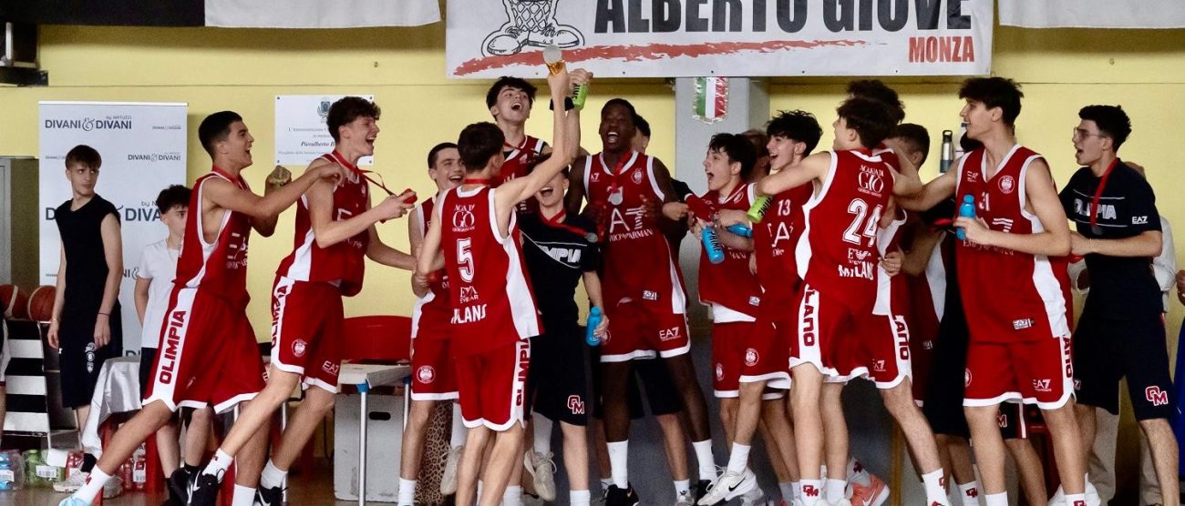 L'Olimpia Milano Under 15 vincitrice della Coppa Giove 2025