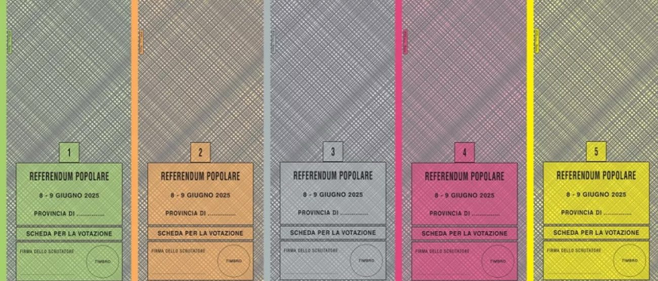 Le schede dei referendum 2025