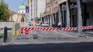 Seregno piazza Risorgimento cedimento stradale