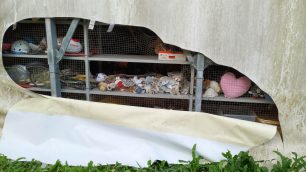 Arcore Tendone solidale squarcio 3,5 mt fianco tensotruttura + danni rete protezione interna