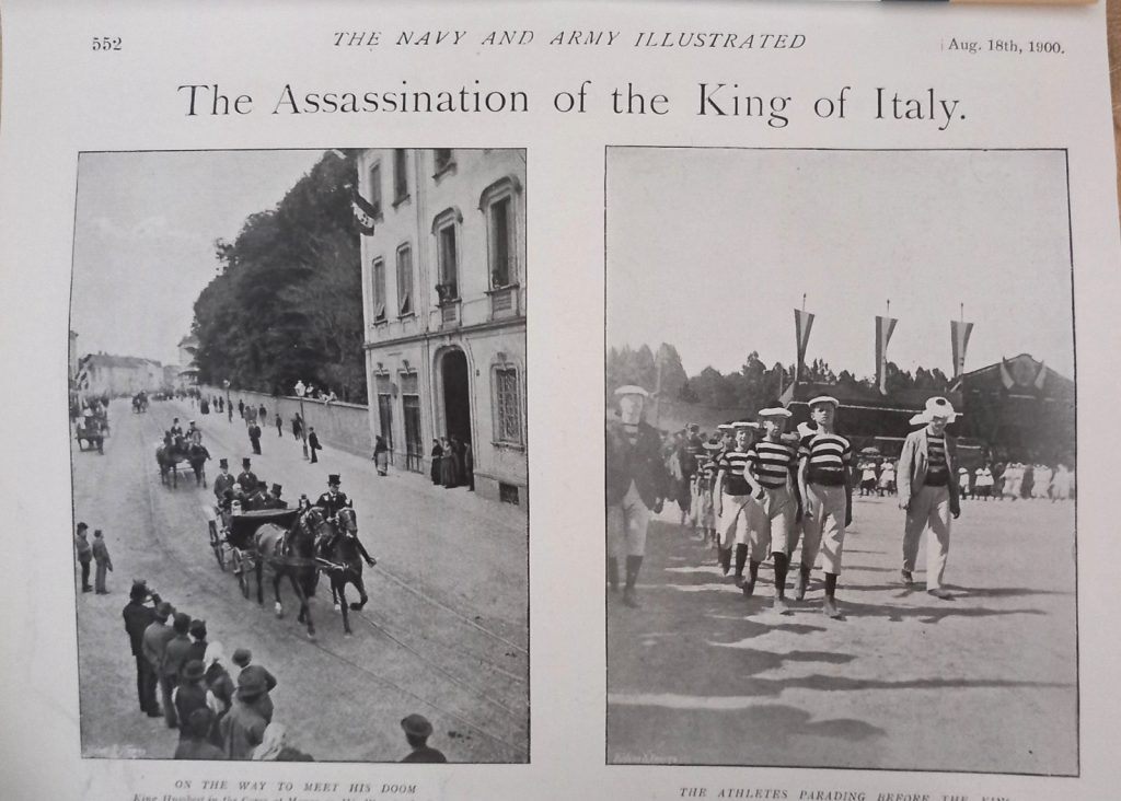 Regicidio Umberto I stampa internazionale