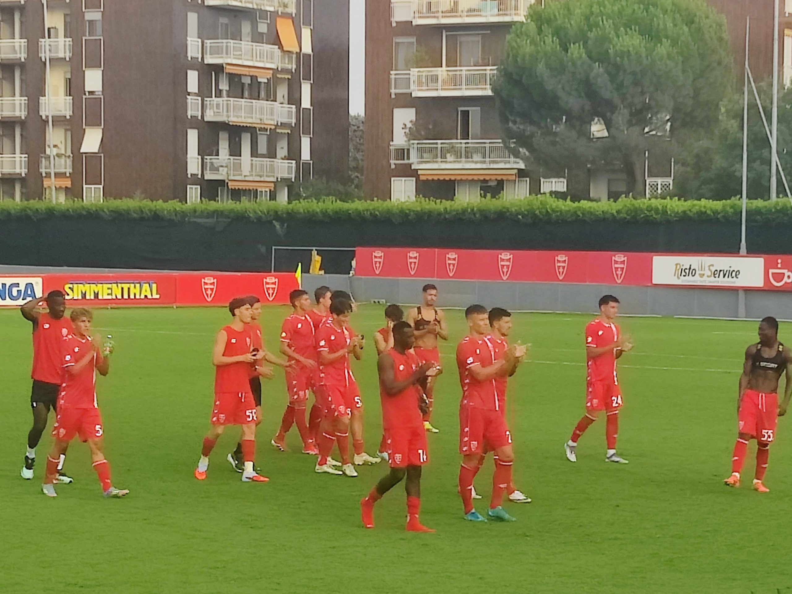 Calcio Ac Monza prima amichevole con Collina d'Oro a Monzello