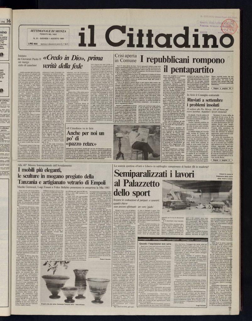 Il Cittadino 1985