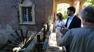 Monza consigliere regionale Alessandro Corbetta ai Mulini Asciutti per progetto valorizzazione - foto Radaelli