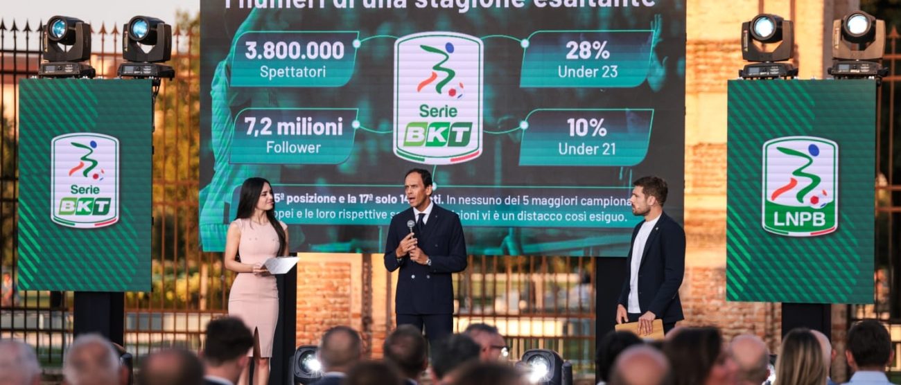 Calcio Serie B presentazione calendario 2025-2026 a Palazzo Te a Mantova - foto Serie BKT