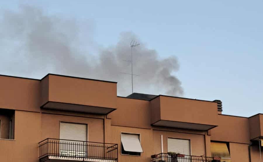 Il principio di incendio a Palazzolo