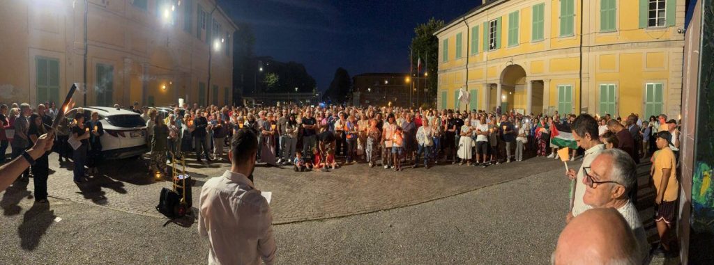 Arcore Fiaccolata per Gaza 28 luglio 2025 - foto Pd Arcore