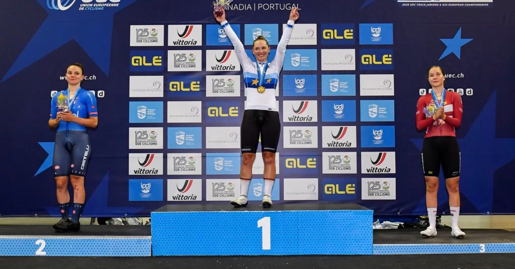 Ciclismo Fioirin Sara prima a sinistra Europei 2025