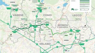 Mappa Autostrada Pedemontana Lombarda