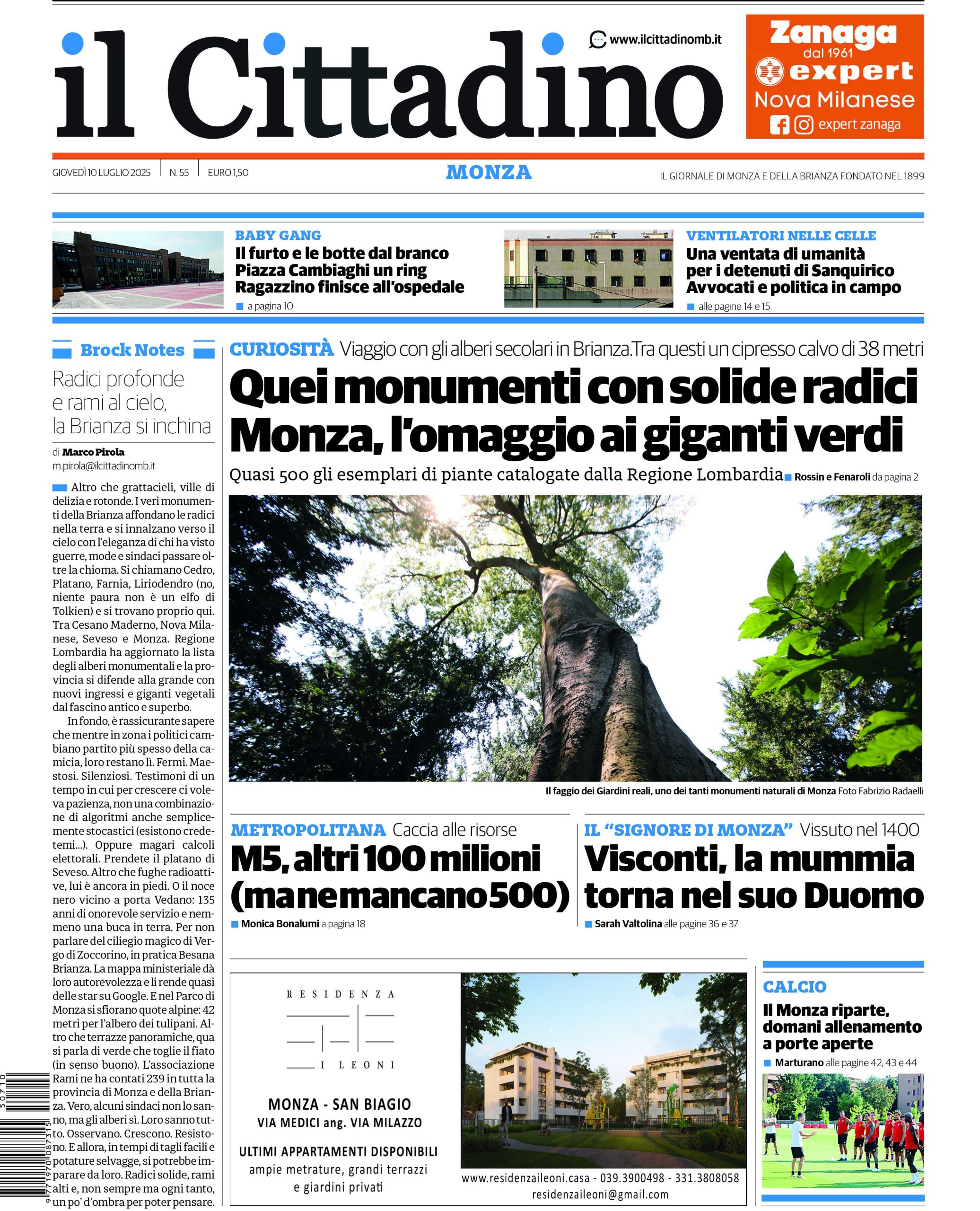 Il Cittadino Prima Monza 10 luglio 2025