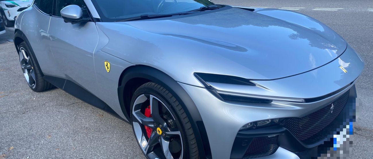 La Ferrari Purosangue sequestrata