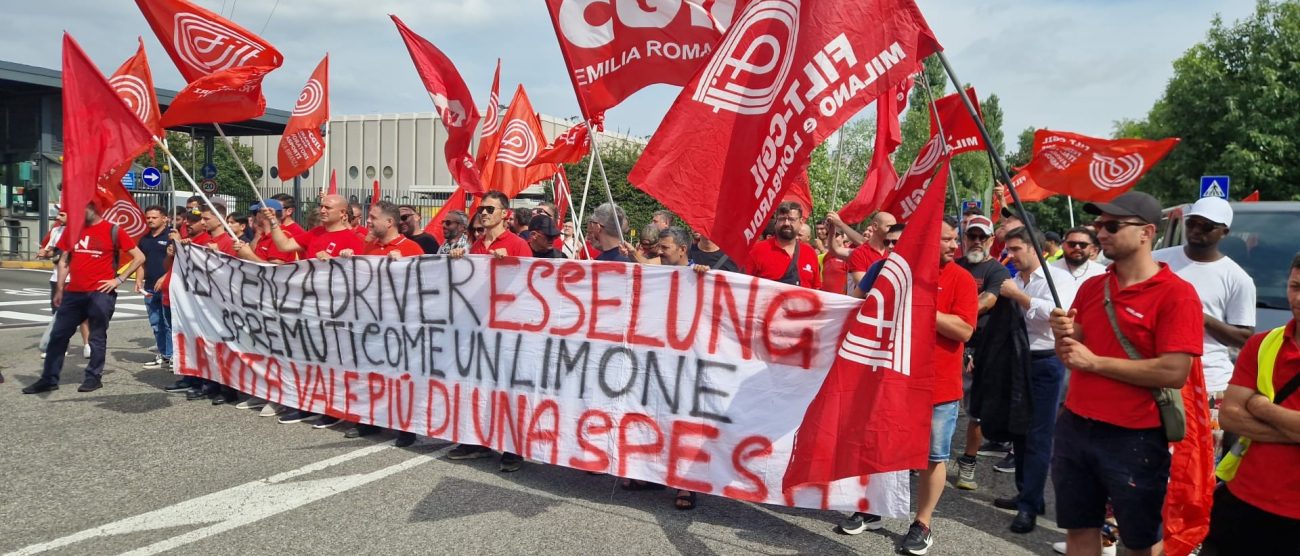 La manifestazione Filt Cgil MB