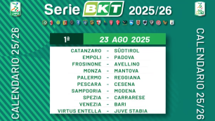 Calendario Serie B 2025-2026 prima giornata