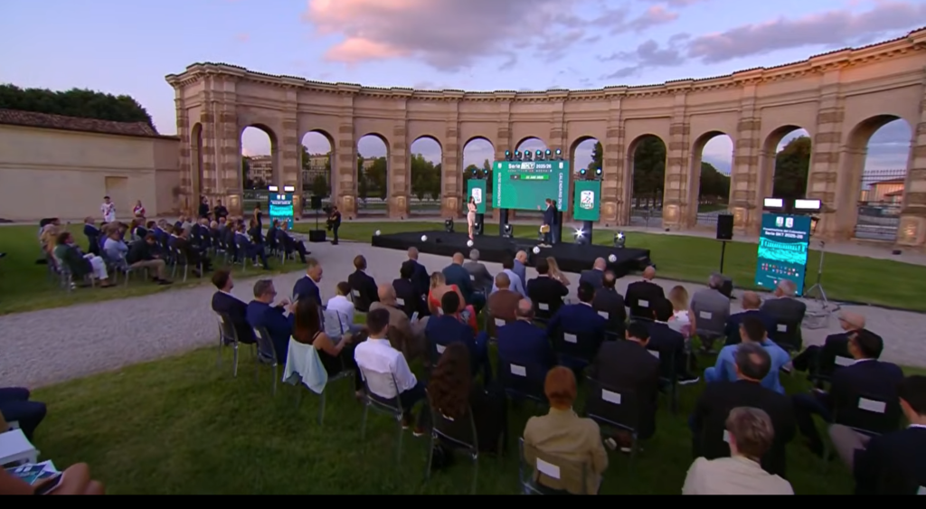 Calcio Serie B presentazione calendario 2025-2026 a Palazzo Te a Mantova