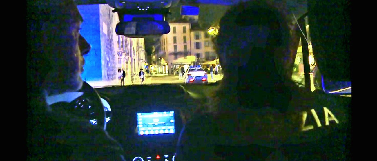 Una pattuglia della Polizia di Stato