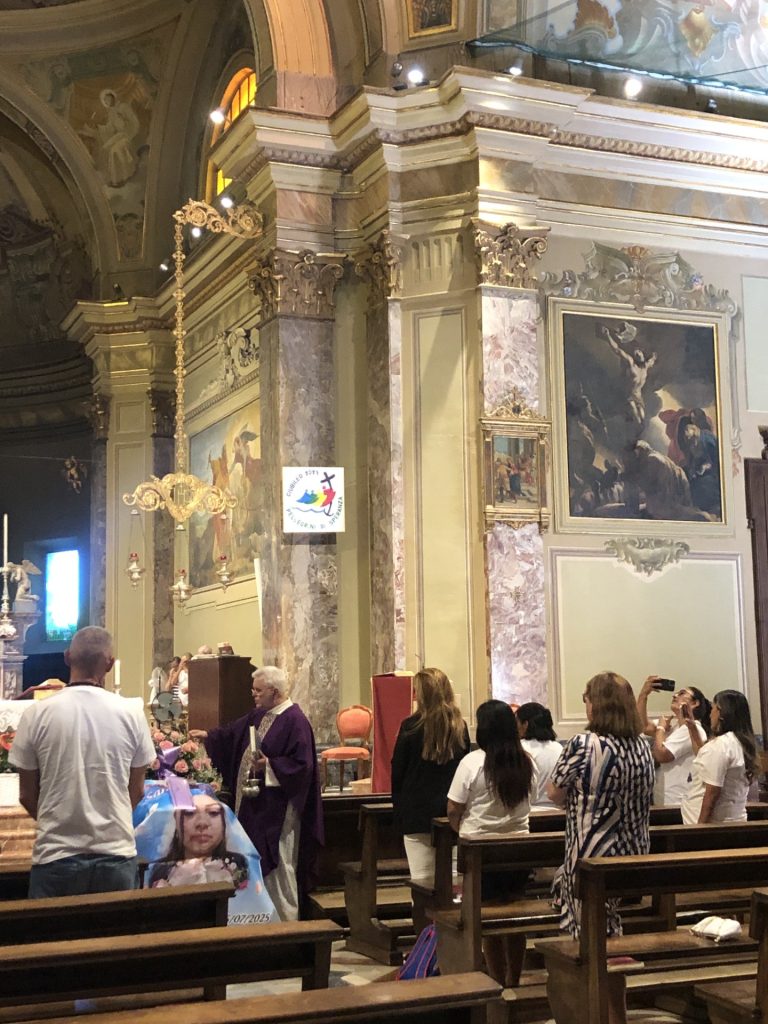 Macherio funerale Geraldine Sanchez vittima dell'ex marito - foto Pioltelli