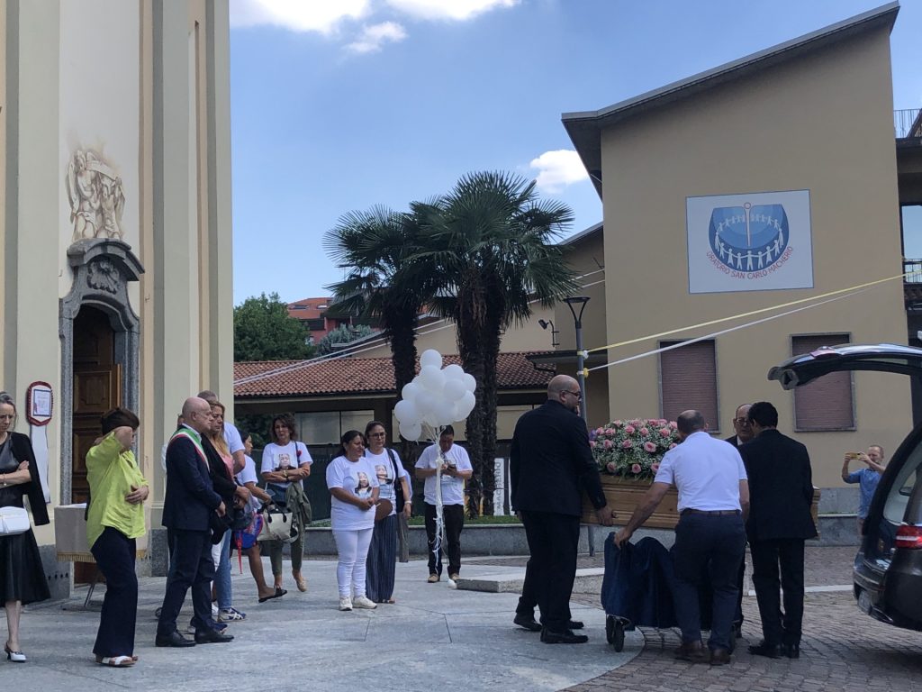 Macherio funerale Geraldine Sanchez vittima dell'ex marito - foto Pioltelli
