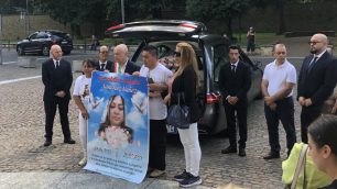 Macherio funerale Geraldine Sanchez vittima dell'ex compagno - foto Pioltelli