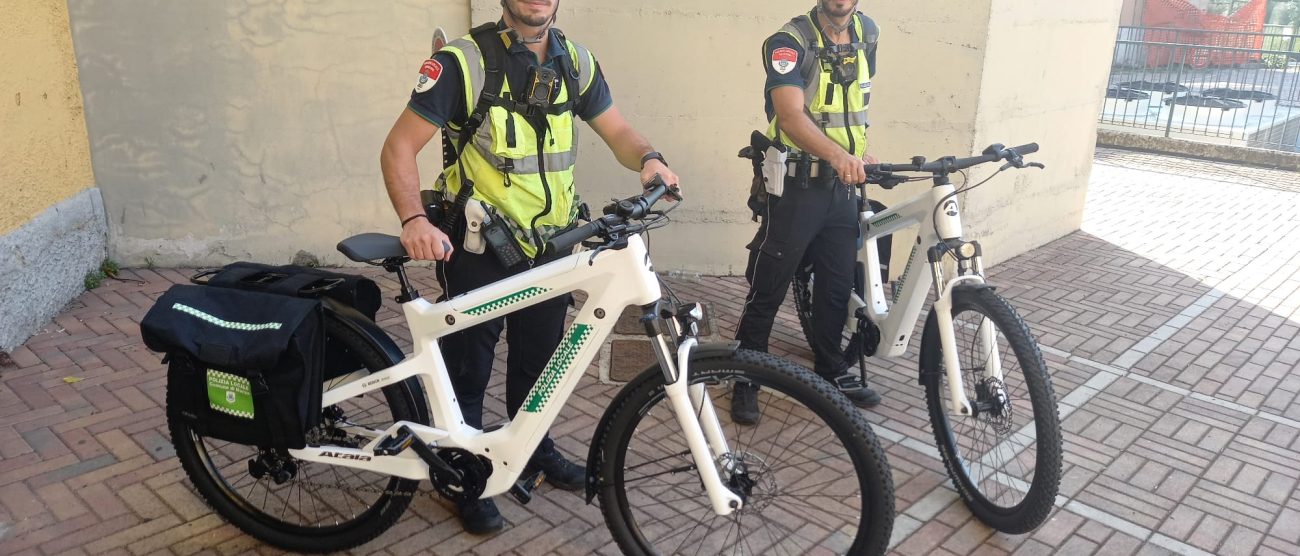 Le biciclette per il comando di polizia locale di Monza
